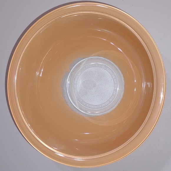 Pyrex mixing serving bowl peach # 353 glass Vintage - Picture 7 of 7